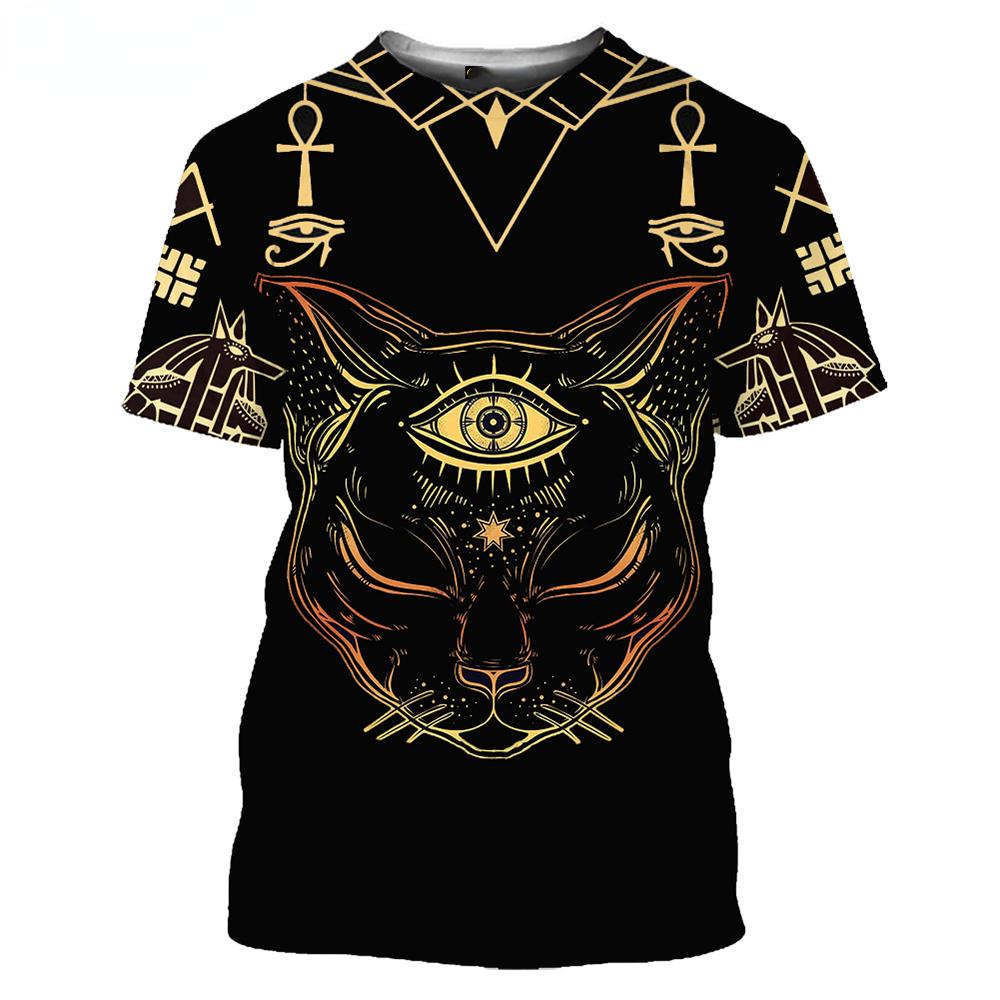 Egyiptomi utcai férfi túlméretes póló, kényelmes, gyorsan száradó ruhák, Egypt Eye Of Providence