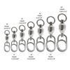 Stainless Steel Quick Snaps Power Speeds ??Swivel Pass Through Guide Rings Sea Fishing Lure Rod Line Connector Accessory