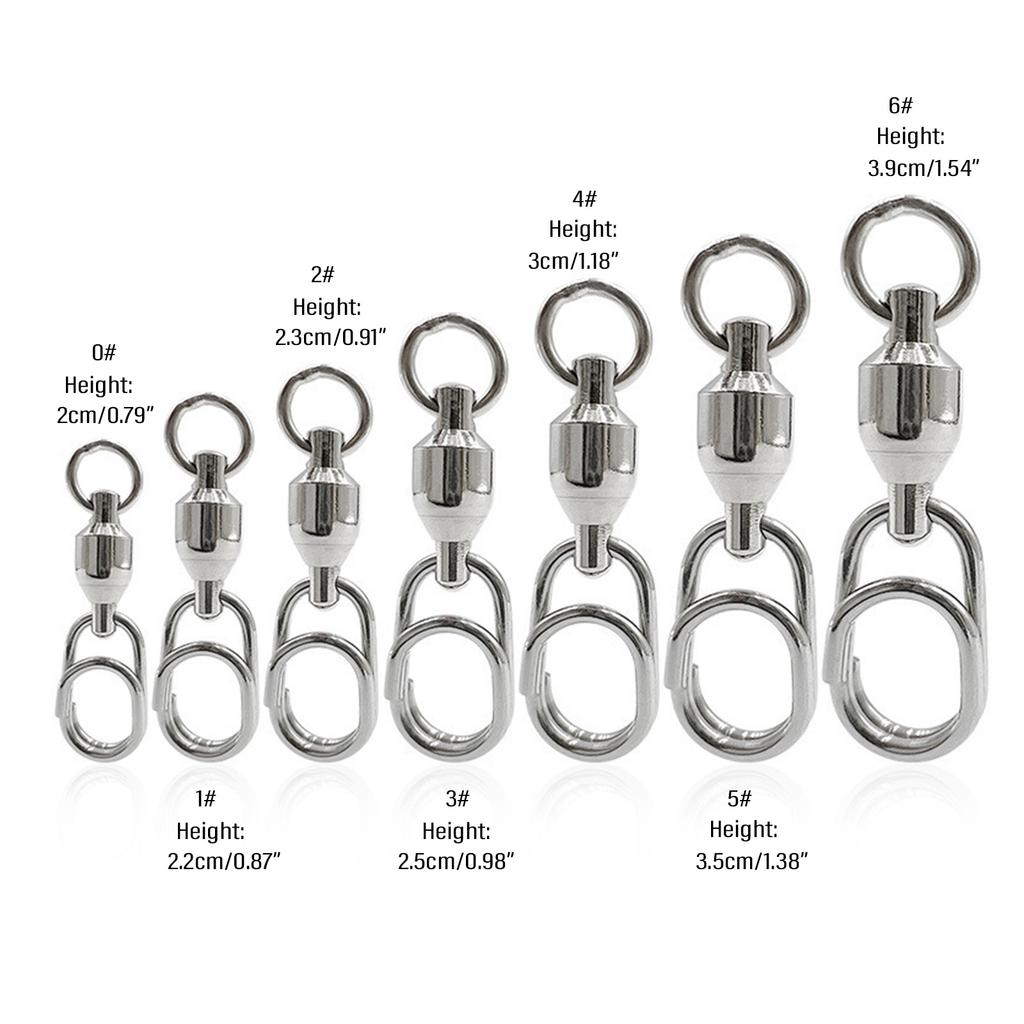 Stainless Steel Quick Snaps Power Speeds ??Swivel Pass Through Guide Rings Sea Fishing Lure Rod Line Connector Accessory