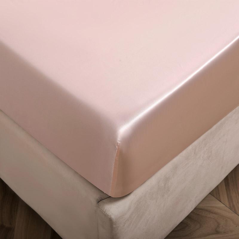 Satin Fitted Sheet Queen Deep Pocket Single  Mattress Cover Breathable Soft Comfortable Bed Set Sheet NO Pillowcase 90  160x200
