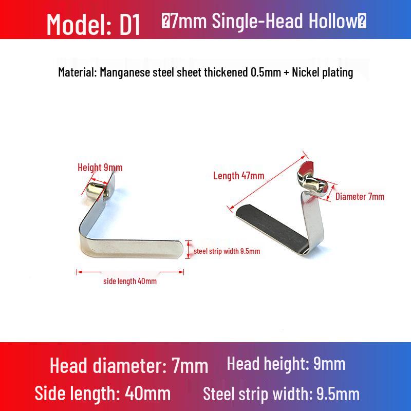 V-Shaped Spring Clip Buckle for Telescopic Tube and Tent Stroller Positioning