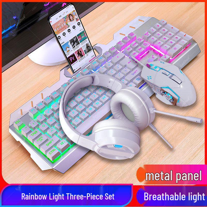 Esports Gaming Wired Keyboard, Mouse, and Headset Set