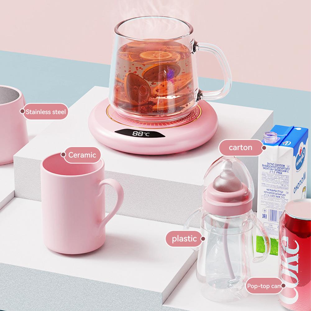 Thermostatischer Heizuntersetzer, Tassenwärmer, 3-Gang-Becherwärmer, 75 °C, Heißteebereiter, elektrischer Mini-Induktionsherd, Kaffee-Heizkissen