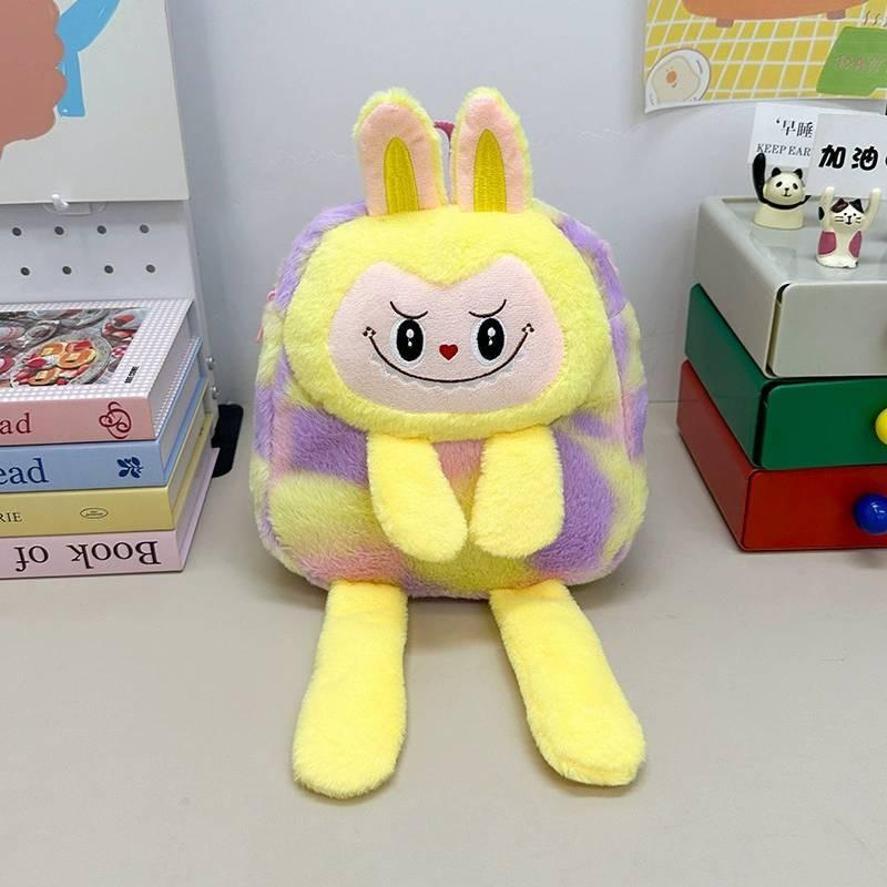 Cartoon Backpack Plush Stuffed Animal School Bag Lightweight Kids Gifts