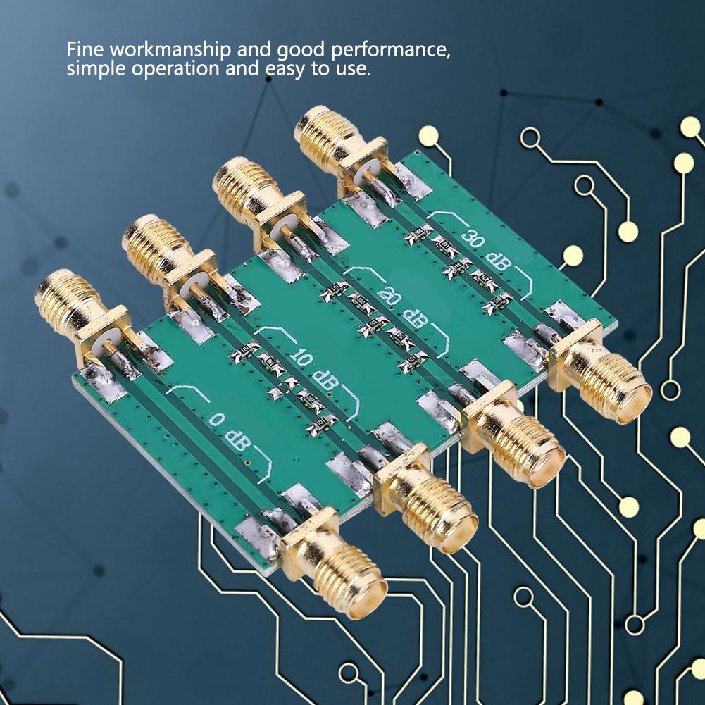DC 4.0GHz RF Fixed Attenuator SMA Double Female Head Radio Frequency Fixed Attenuator Module Board