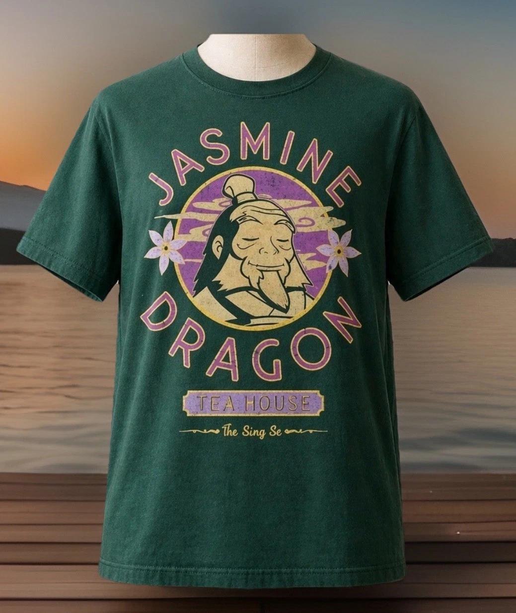 BoxLunch Avatar The Last Airbender Jasmine Dragon Tea House T-Shirt NEW Medium 4XL