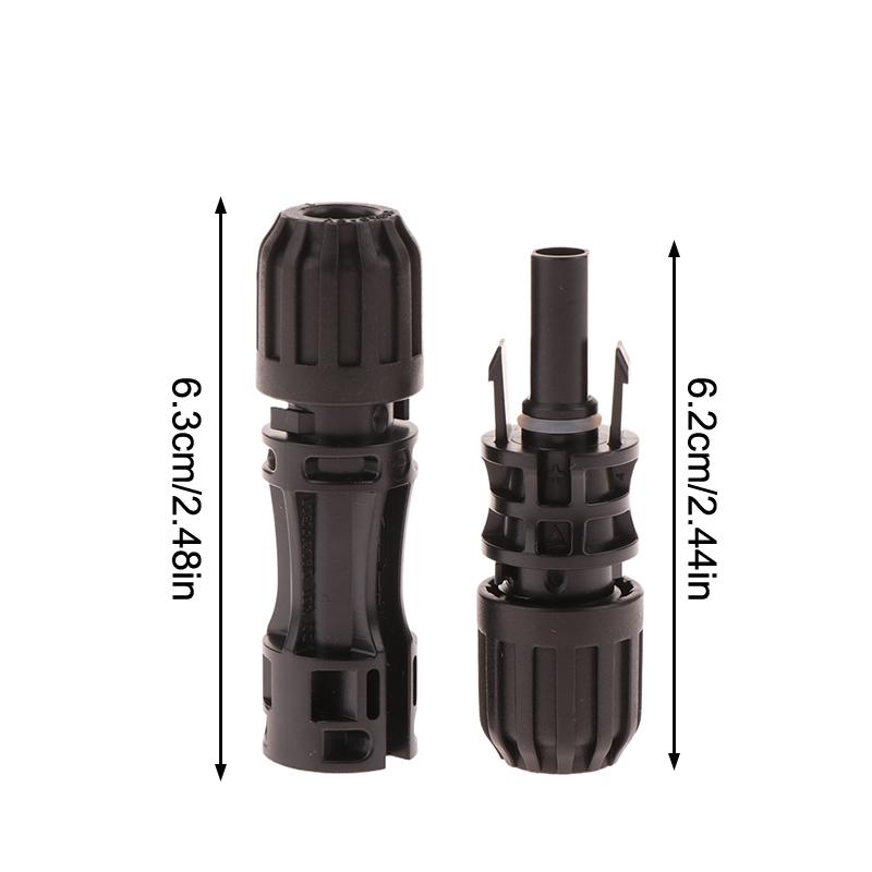 Solar Connectors 30A 1500V Male/Female Ip68 Waterproof Solar Connectors Solar Panel Waterproof Plug Connectors