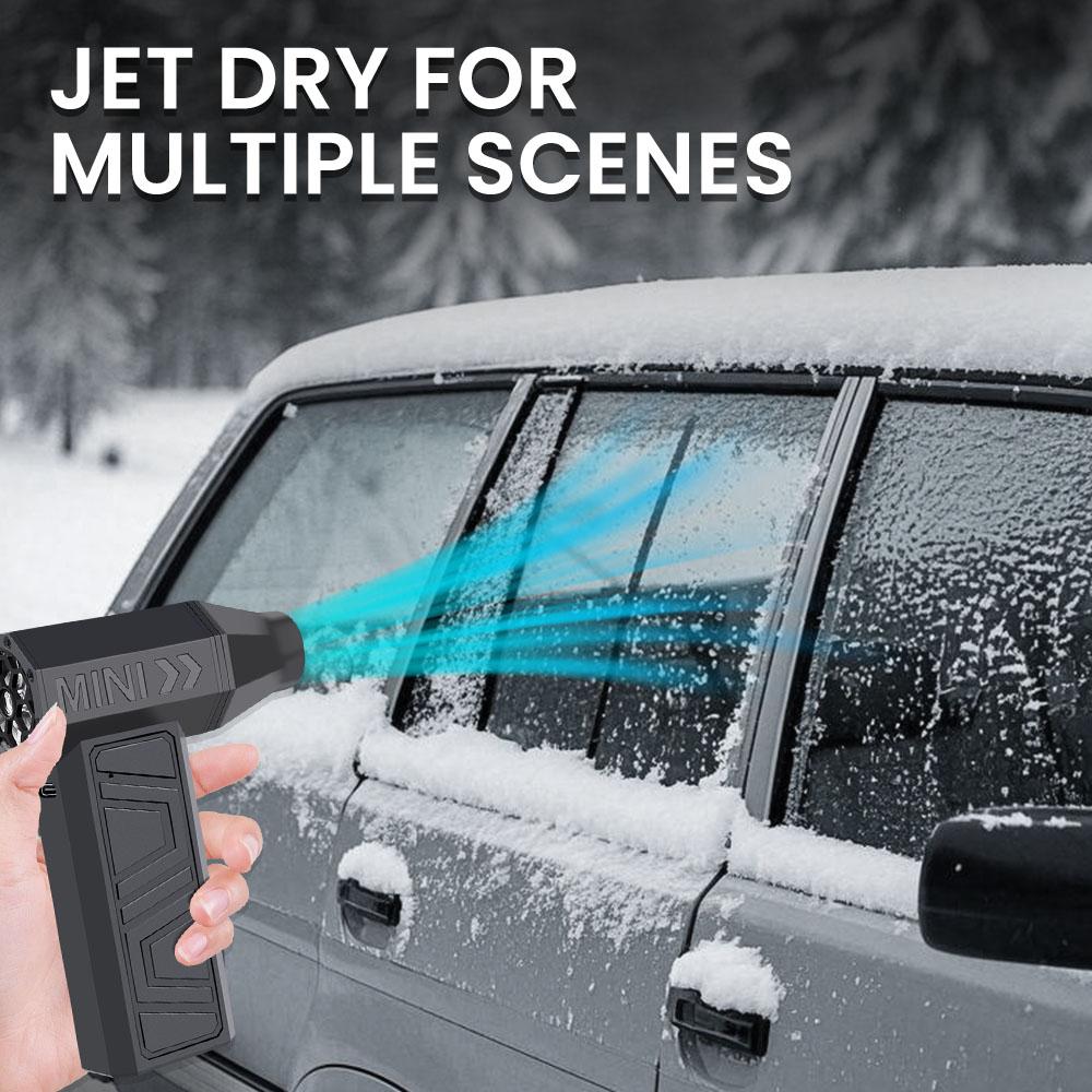 პორტატული ელექტრო ჰაერის გამწმენდი საწმენდი ჰაერის ნაკადის ინსტრუმენტი მტვერსასრუტი მანქანის გასაწმენდად თოვლის გასაბერად 4 სიჩქარით რეგულირებადი ტურბო რეაქტიული ვენტილატორის ტიპი Type-C დამუხტვა