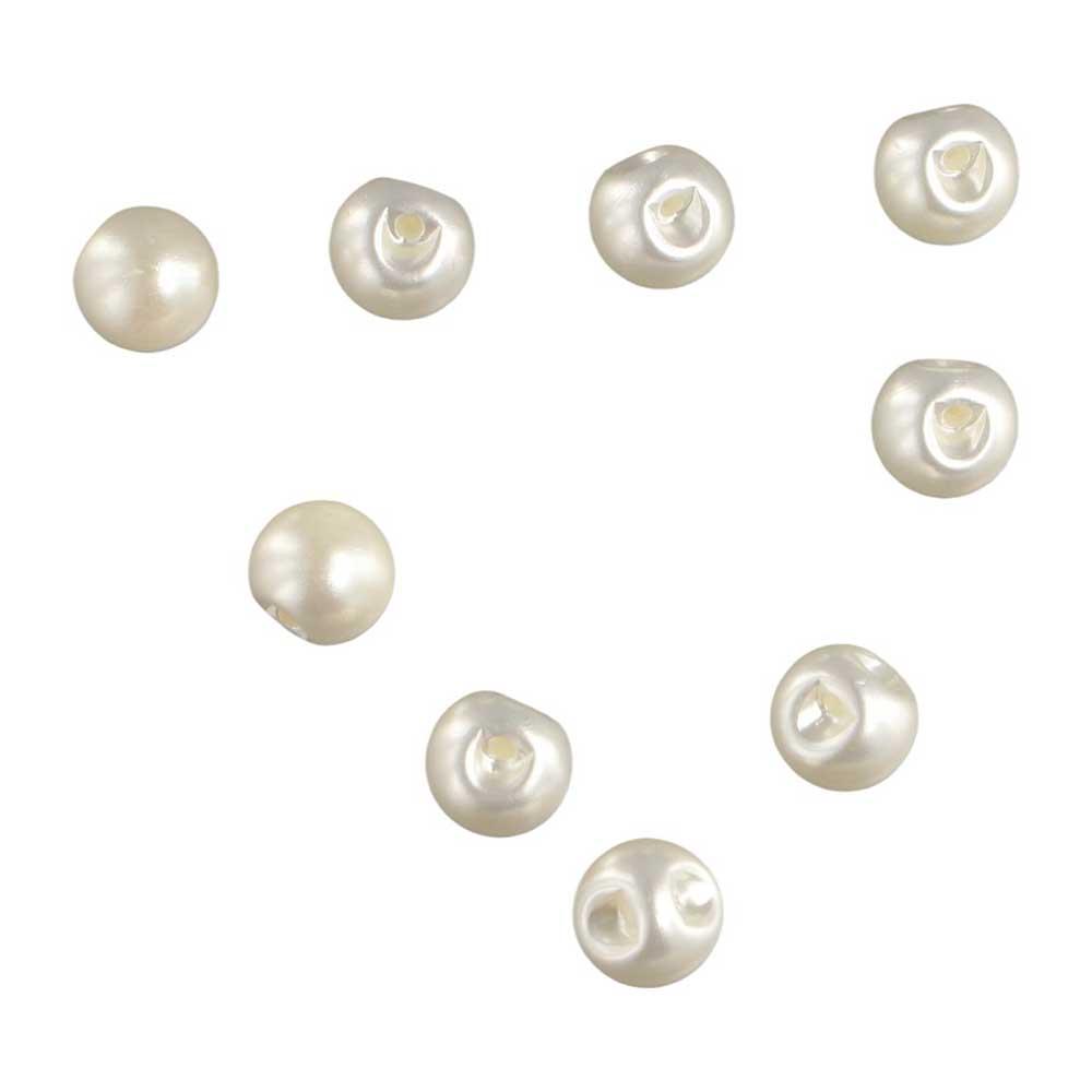 50pcs Round Pearl Button Multi Size Venetian Pearl Button Multipurpose Clothes Button  Scrapbooking
