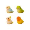4Pcs Cute Resin Parrot Animal Figurine Style Fairy Shelf Sculpture Desktop Ornament Crafts Diy Flowerpot Decoration Accessories
