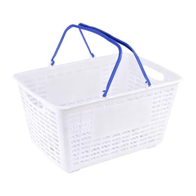Shopping Basket Grocery Basket Multifunction Lightweight Ergonomic Supermarket Organizer for Food Toys Under Cabinet Bathroom