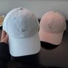Cute Kitten Embroidered Baseball Cap Women's Thin Wide Brim Showing Face Small Hat Peaked Cap Summer Soft Top Versatile Tide