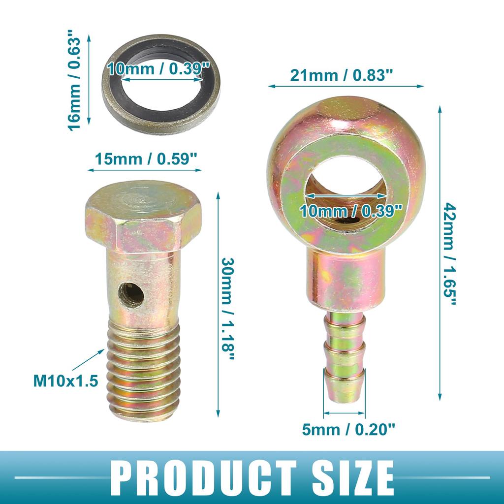 A ABSOPRO Banjo Bolt Oil Bolt Oil Cooler Screw Fitting