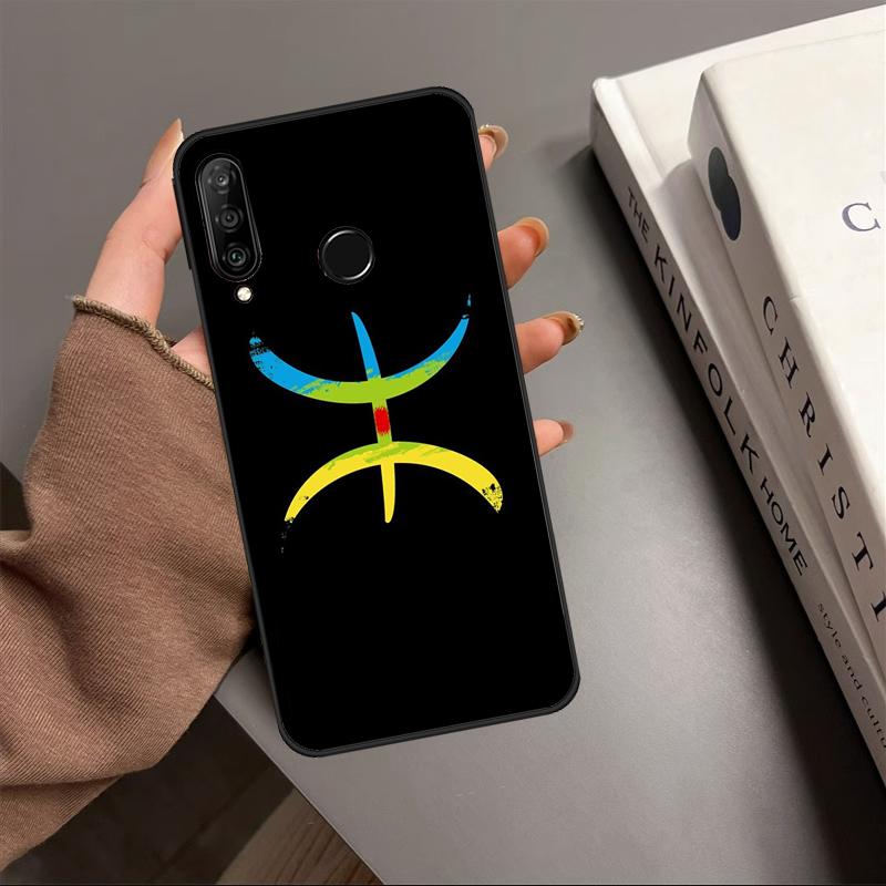 Amazigh Berber Flag For Huawei P30 P40 Lite P60 Pro Nova 10 9 SE 7i 8i 11i 12i 12s Y90 Y60 Y70 Y72 Y61 Y91 Case