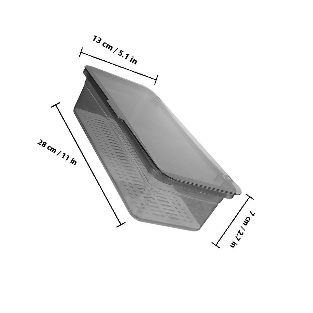 

2Pcs Chopstick Organizer Storage Box Kitchen Utensil Holder Compact Space Saving Flatware Tray Cutlery Drying Rack