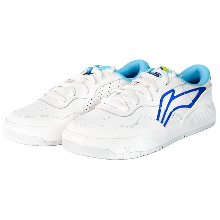 Li Ning Common 80s Coverage Slip Resistant And Abrasion Resistant Low top Skateboard Shoes Men's Champagne White AGCV207-1