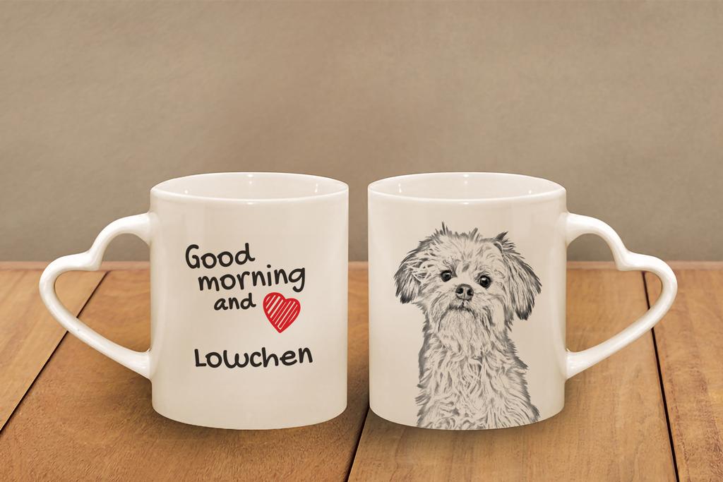 Lowchen, Little Lion Dog - Cup with a Dog, Adorable Cup with a Heart-shaped Handle, Universal Gift from the Art-Dog Brand