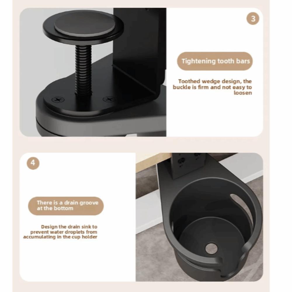 Mounts Stand Office Drink Cup Tray Adjustable Coffee Storage Rack  Dormitory