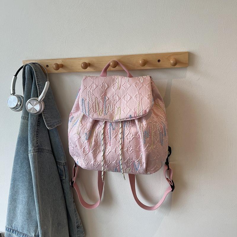 

Высокий уровень внешнего вида Простой и модный рюкзак для девочки Маленький школьный рюкзак Рюкзак для студентки small розовый