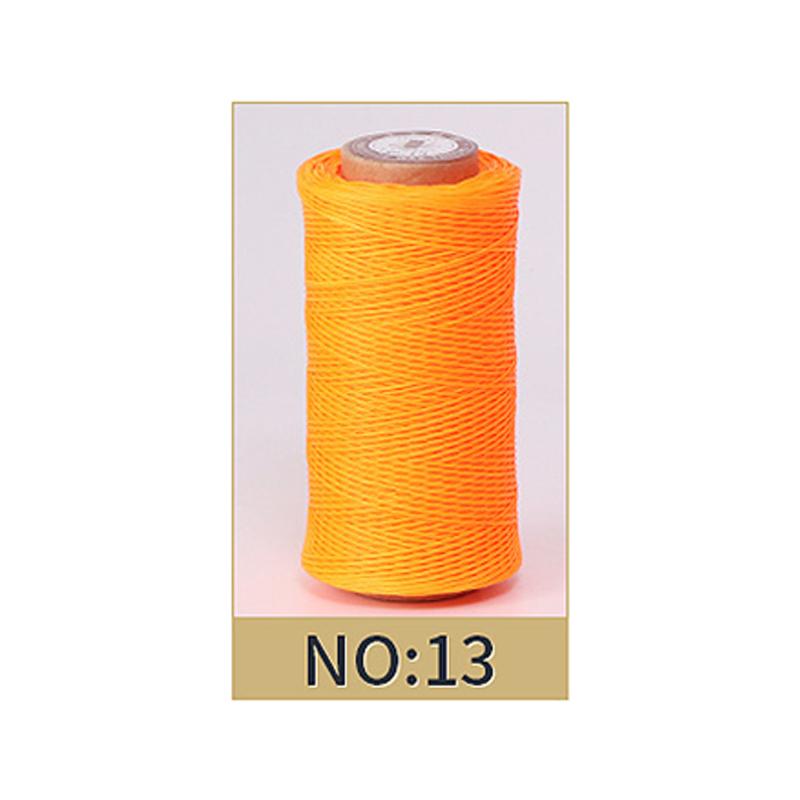 Hilo Encerado de 0,8 mm de Grosor para Cuero, Cordón Encerado para Manualidades DIY, Hilo para Coser a Mano, Hilo Plano Encerado para Coser