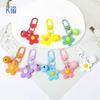 Colorful Enamel Flower Bell Keychain - Candy Color Keyring Jewelry DIY Pendant