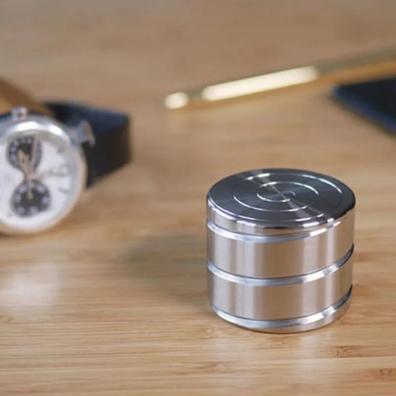 1 Stück Entspannungs Drehender Metall Zylindrischer Kreisel Schreibtisch Büro Fidget Spielzeug Optische Täuschung Fließend Antistress Geschenk