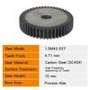 Cylindrical Gear 1.5M-43/44/45/46/47/48/49/50/51/52Teeth SC45# Carbon Steel Material Flat Gear High Frequency Quenching Teeth