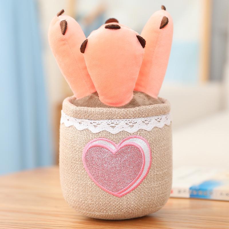 Creative Plush Tulip Succulent Ornaments – Fun Simulated Potted Decor for Home, Study, or Living Room
