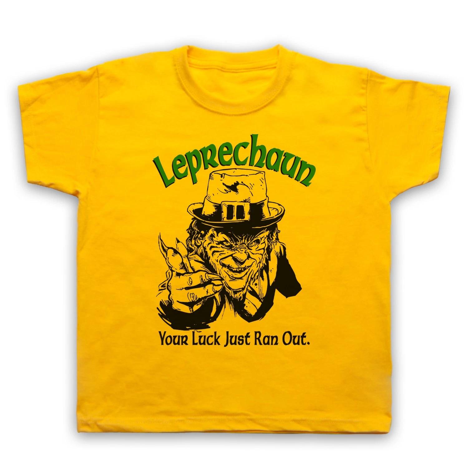 Leprechaun Your Luck Just Ran Out Horror Childrens Kids T-shirt All Cols 160