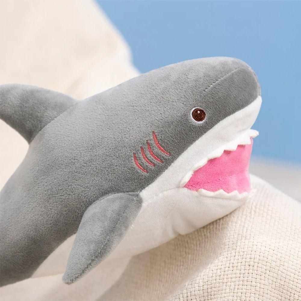 Animal Cartoon Simulated Killer Whale Dolls PP Cotton Funny Great White Shark Plush Toys Collection 40cm Animals Plush Pillow