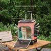 Large Foldable Breathable Cat Carrier Backpack Trolley