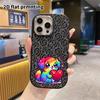 Phone Case: 2D Flat Design Suitable for iPhone 18 17 16 15 14 13 Pro Protective Case, Couple Style, Rainbow Glitter Puppy, Christmas and Halloween Gif