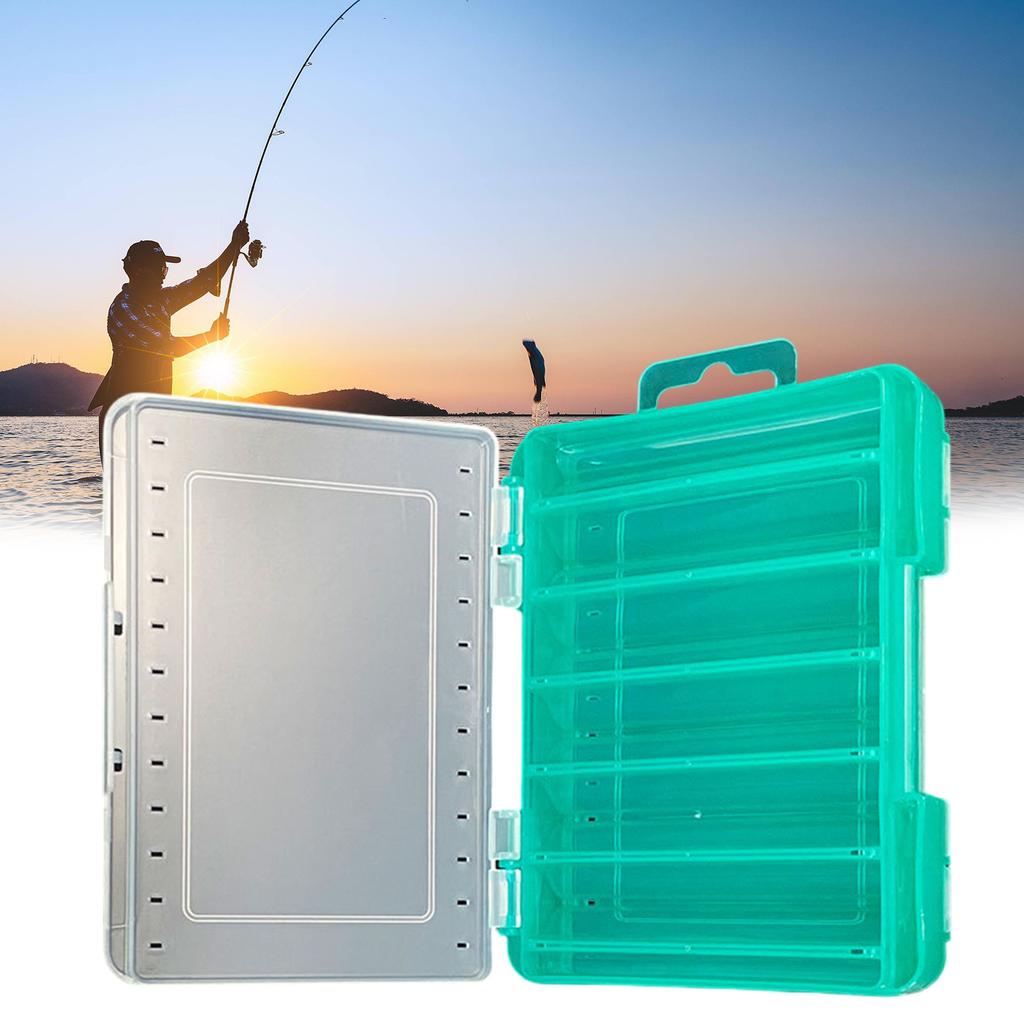 Tackle Box Double Side Fishing Lures Baits Hooks Storage Container Case Multiple Compartment Fishing Tackle Storage Box