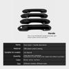 For Ford Explorer MK6 U625   2022 Gloss Black Carbon Fiber Door Handle Cover Sticker Trim Car External Style
