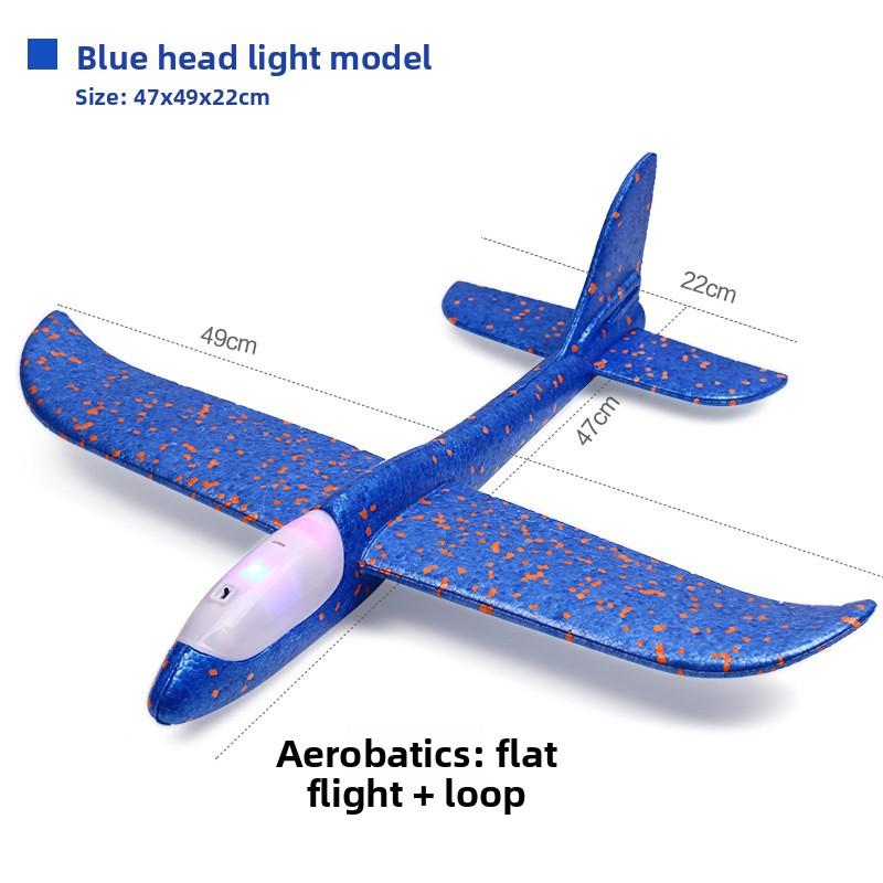Foam Aircraft Luminous Toy Hand Throw Aircraft Model Children Glider Activity Ground Marketing