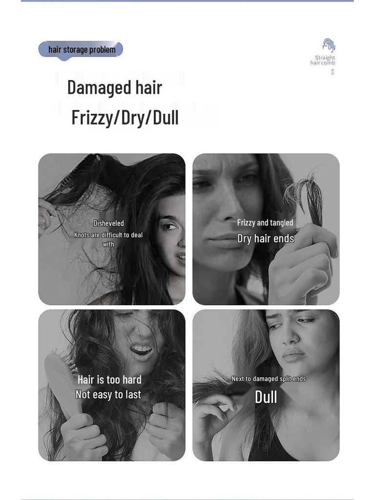 Rechargeable Portable Wireless Hair Straightener Comb with Negative Ions for Safe, Damage-Free Styling.