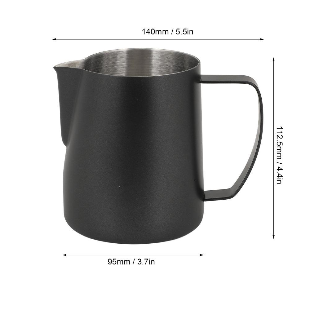 Tasse à Mousseur à Lait en Acier Inoxydable Capacité 700ml Pichet à Mousseur à Lait Boissons au Café