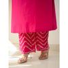 Designer Heavy Cotton Kurti Pant Dupatta Set Women Party Wear Ethnic Kurta Set
