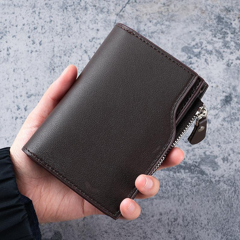 Men's Short Wallet Multifunctional Zipper Bag