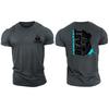 3D Printing Strongman Beast Blue - Gym T-Shirt High Quality Cotton Casual Men's Short Sleeves Top Muscle Man Tough Guy T-Shirt