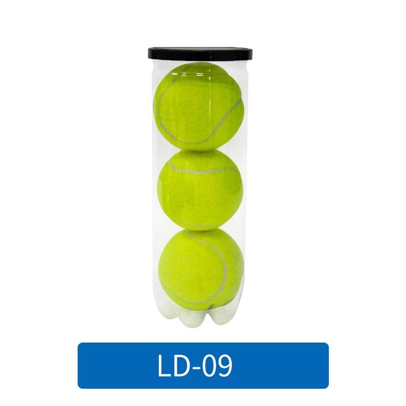 High Elasticity Tennis Balls Kids Adults Rubber Core With Wool Or Cover 3-Pack Practice Competition LD09 Rubber Core, Synthetic Fiber