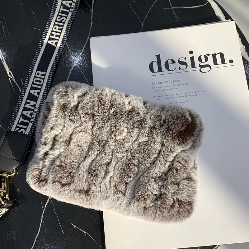 Rex Rabbit Hair Neck Cover Women's Winter Elastic Mesh Scarf Headband Versatile Real Fur Plush Headgear Children's Scarf