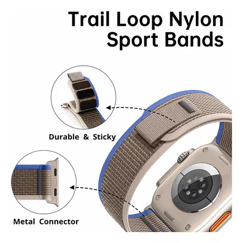 Bands For Apple Watch Strap Ultra2 3 49mm 46mm 44mm 45mm 40mm 41mm Sport Trail Loop Correas Bracelet iWatch Series 11 10 9 8 SE