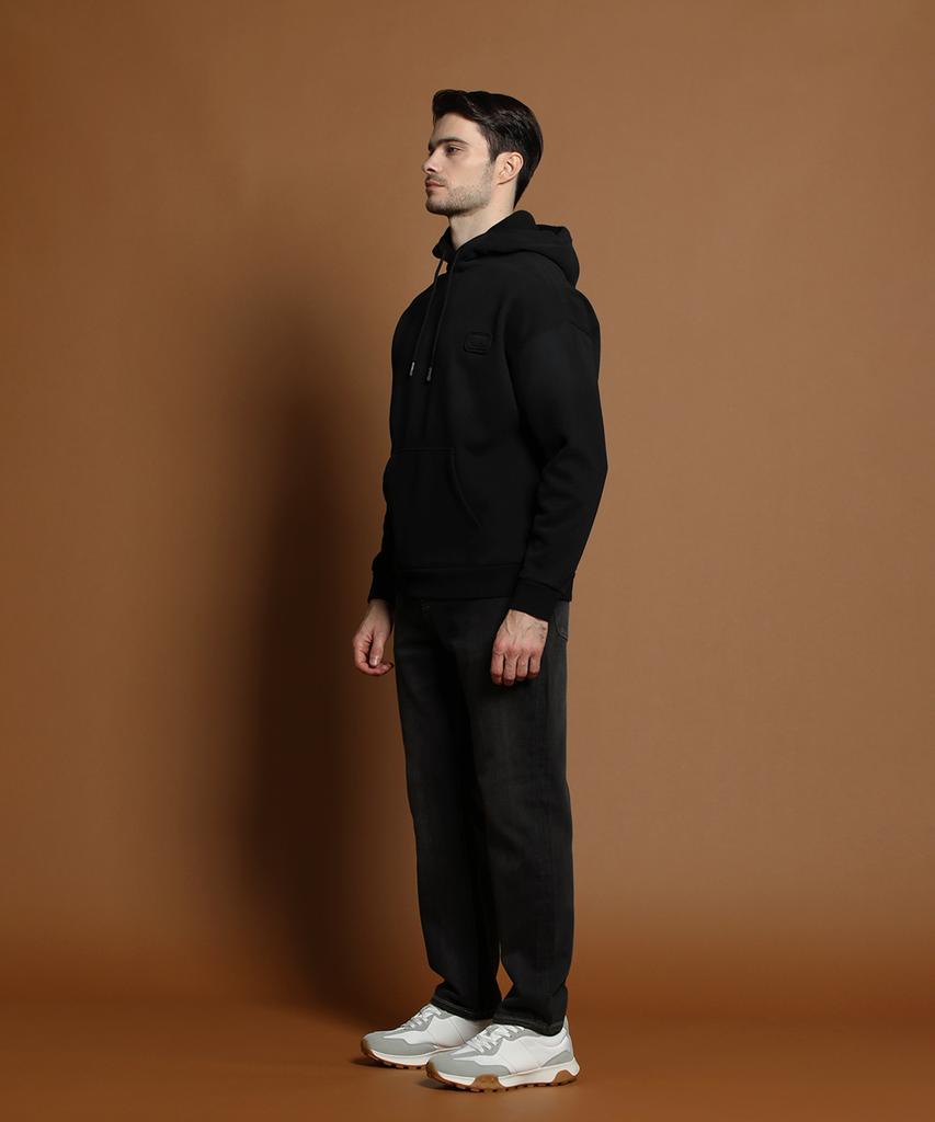 PANICALE Black Brushed Gradient Hoodie