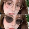 Cat Eye Pochromic Glasses Myopia Glasses for Women Indoor Outdoor Color Changing Sunglasses Ladies Near Sight Eyeglasses