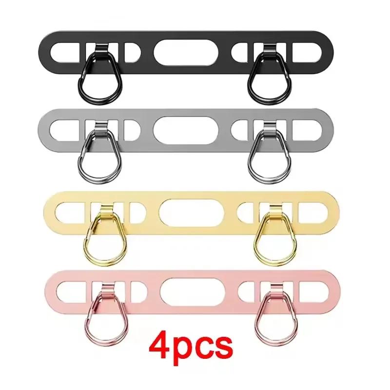 Xiaomi 4/1PCS Luxury Stainless Steel Mobile Phone Lanyard Patch Gasket Upgrated Metal 0.4mm Thin CellPhone Tether Tab Safety Connecter