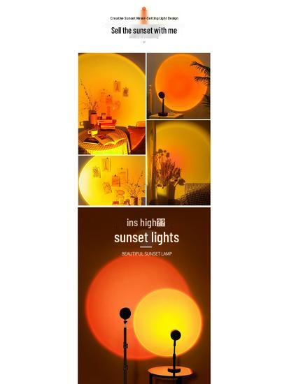 Adjustable Sunset Floor Lamp for Bedrooms - Create a Twilight Atmosphere