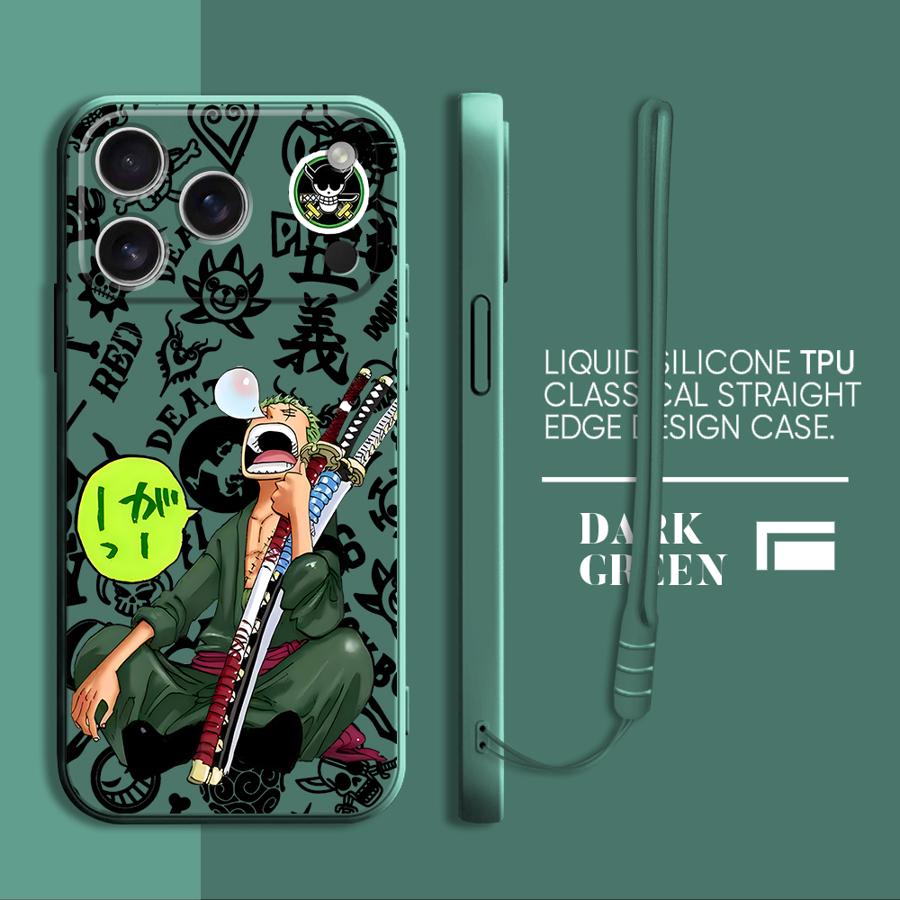One Pieces Anime Case for Apple iPhone 17 Pro Max 7 8 13 Mini XS XR 12 Plus 15 Air 16 11 Phone Cover