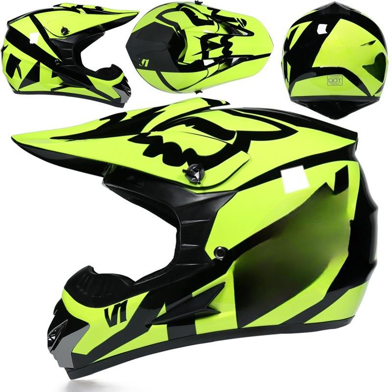 Four Seasons Motorcycle Off-road Helmet for Men and Women, Electric Bike Helmet, Mountain Bike Off-road Helmet, Racing Speed Descent Pedal