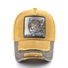 Vintage Denim Baseball Cap With Embroidery Leopard Patch Men Snapback Hip Hop Dad Hats Women Four Seasons Adjustable Visor Cap